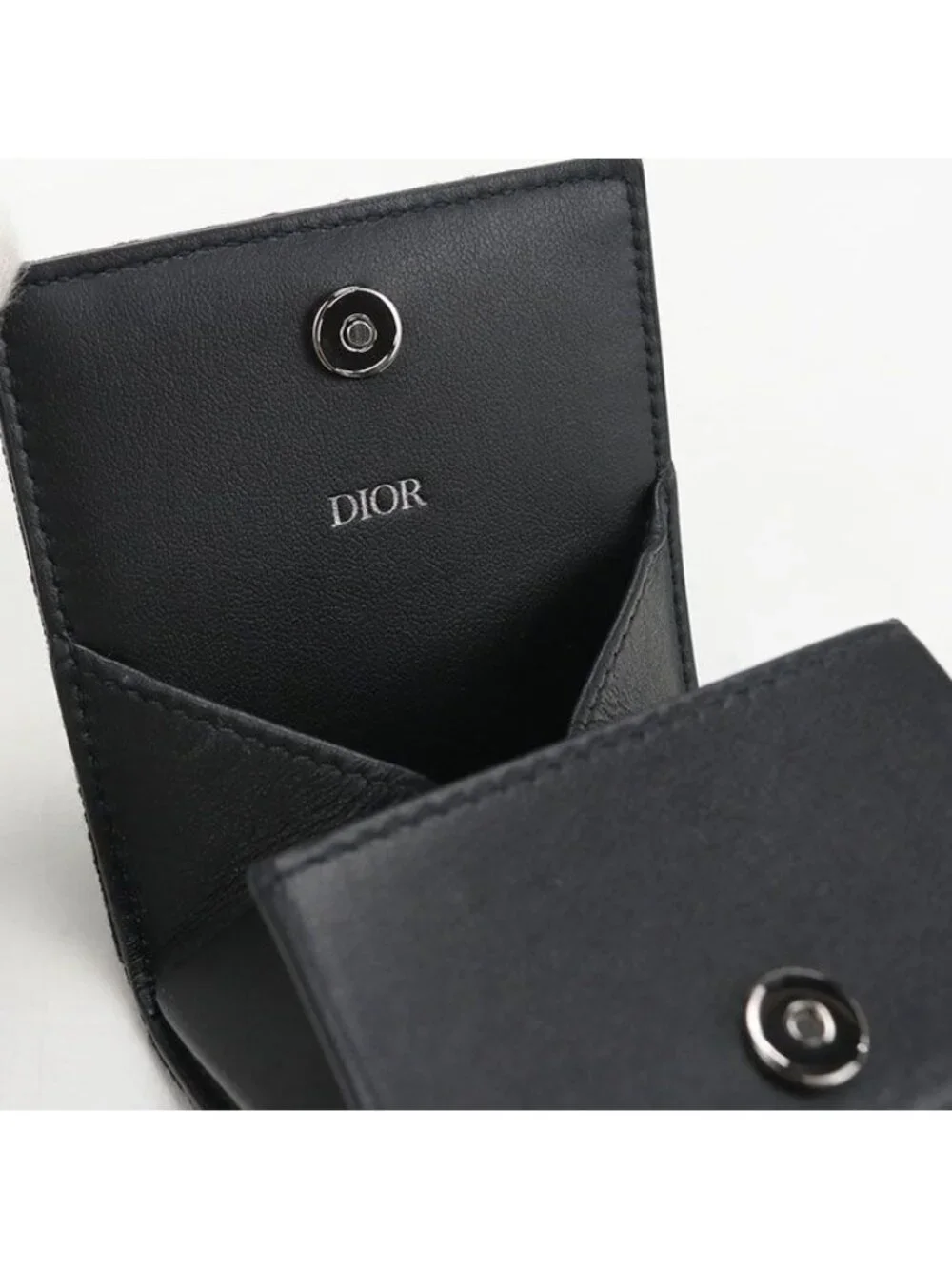 Dior Coin Case Oblique Purse Jacquard